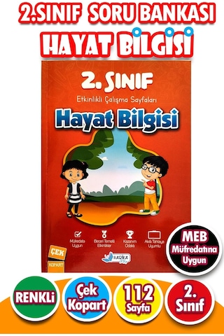 2.sınıf Hayat Bilgisi - Etkinlikli Çalışma Ve Soru Bankası Kitabı