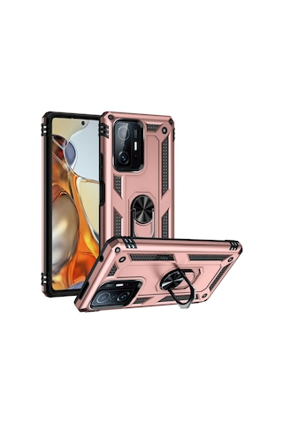 Xiaomi Mi 11T Pro 5G Kilif Zore Vega Yüzüklü Standli Zirh Kilif 551967387