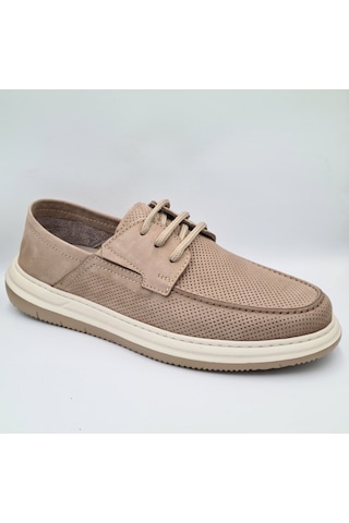 Greyder 64695 Vizon Nubuk Deri Erkek Casual Comfort Ayakkabı Vizon