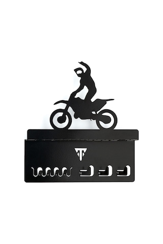 Torque-MX Metal Dekoratif Anahtar Askısı EA3 Siyah