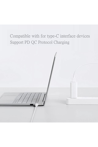 Gajeena Xiaomi 6a Hızlı Şarj Ve Veri Kablosu, Beyaz Tpe, 1m, Usb-a'dan Usb-c'ye, Xiaomi/samsung Uyumlu