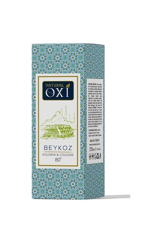 Oxi Natural Premium 80 Kolonya 220ml Cam Şişe Kutulu - Beykoz