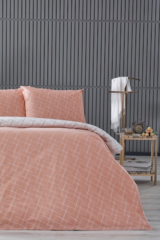 Easy Cotton Glimmer Nevresim Takımı Çift Kişilik - Somon