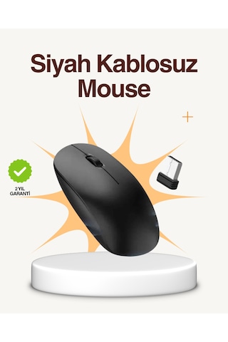 Kablosuz Sessiz Mouse Ayarlanabilir Dpı Ve Usb Bağlantılı Standart
