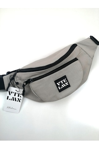 Vatkalimon Unisex Gri Renkli Omuz ve Bel Çantası