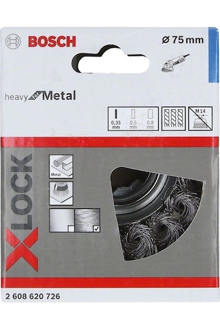 Bosch X-Lock HeavyForMet.BurguluFırça75x0.35mm - 2608620726