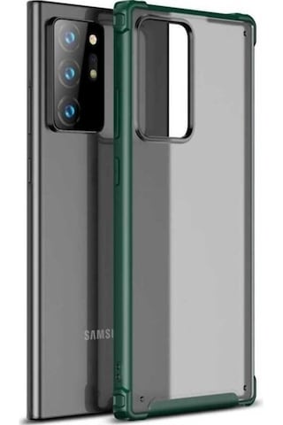 Galaxy Note 20 Ultra Kılıf Zore Volks Kapak Koyu Yeşil