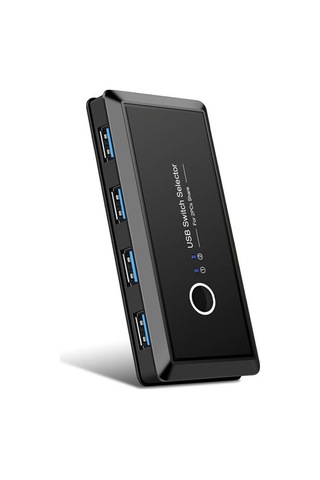 4686 Usb 3.0 4 port Hub 2 Kasa Pc Kvm Switch Splitter Çoklayıcı