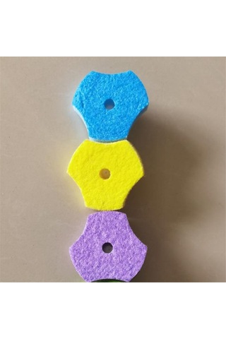 Tek Kullanımlık Tuvalet Sifonlu Yedek Fırça Sifonlu Yedekler-50 Yedek Çok Renkli