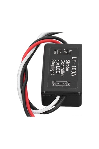 Vkemall Motorlu Araçlar İçin Led Fren Lambası Strobe Kontrolcü - 4 Sürekli +4 Yavaş Flash Fonksiyonu, Abs Malzeme, 9-16v Geniş Voltaj Aralığı
