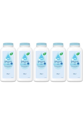 Johnsons Baby Bebek Pudrası 200gr Klasik %99 Doğal 5 Li Set