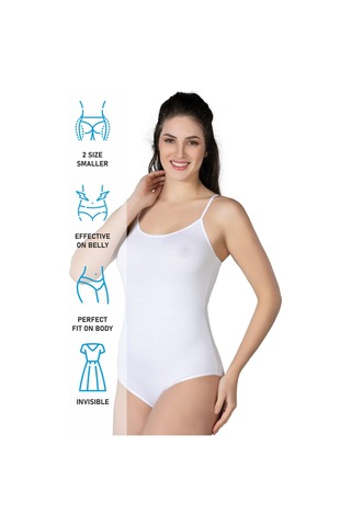 Beyaz Mı Emay 1415 Modal Cotton Çıtçıtlı İnce Askılı Body Beyaz