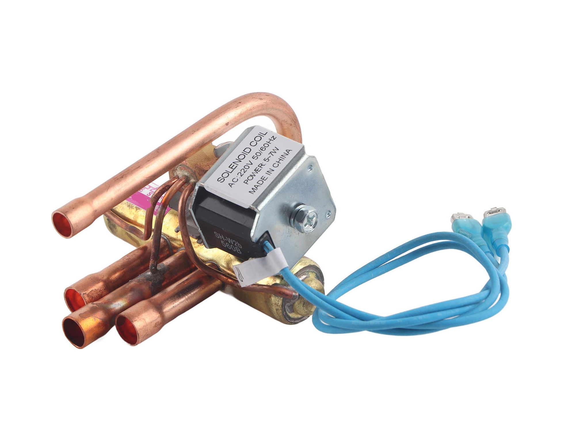 Hangfox Klima Isıtma-soğuma Dönüştürücü Bakır Elektromanyetik Dört Yollu Valf 1p Soğutma Tamir Parçası