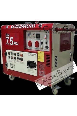 Goldmoto Gm7.5Kdj Dizel Marşlı Kabinli Jeneratör 7.5 Kw Monofaze