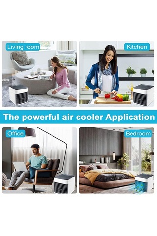 Tenfowee Küçük Boylu 3 Hızlı Kişisel Soğutucu: Fan + Nemlendirici + Hava Temizleyici 3'ü Bir Arada Usb Beslemeli Mini Klima