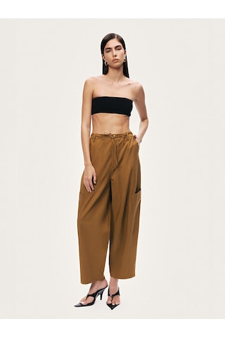 Nocturne Cep Detaylı Baggy Pantolon N26yn3473 Camel