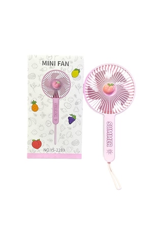 Avuç İçi Taşınabilir Şarjlı Vantilatör Mini El Fanı Ys-2289 Pembe
