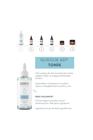 Gosiv Gözenek Sıkılaştırıcı ve Siyah Nokta Karşıtı Tonik 200 ML