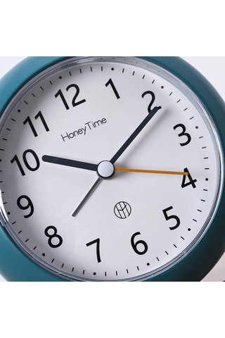 Mavi Modern Minimalist İskandinav Sessiz Yuvarlak Çalar Saat Kişilik Ev Dekorasyonu Başucu Saati Diğer