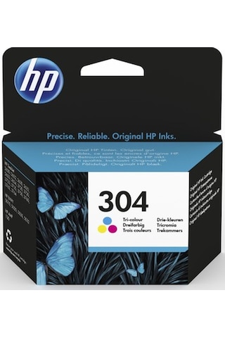 Hp 304 Üç Renkli Mürekkep Kartuşu N9k05ae - 2 Adet
