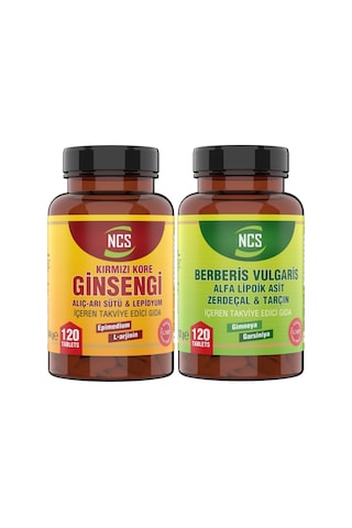 Ncs Berberis Vulgaris 120 Tablet Ginseng 120 Tablet Koenzimli