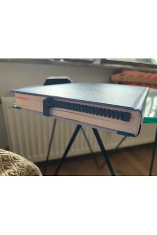 Siyah Renkli Fermuar Tasarımlı Kitap Ayracı Eğlenceli Ve Şık Kitap Okuma Aksesuarı 1 Adet