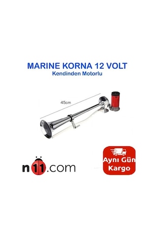 Korna Gemi Marin Yat Kornası 12volt Kendinden Motorlu Gemi Korna