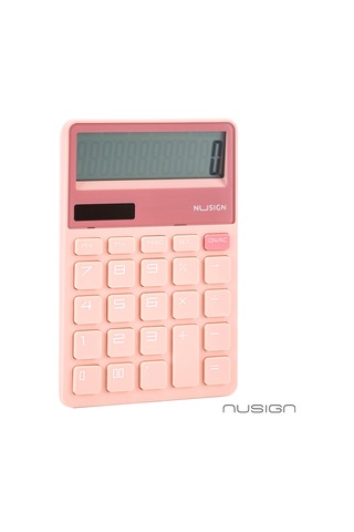Nusıgn 12 Haneli Hesap Makinesi Plastik Pembe