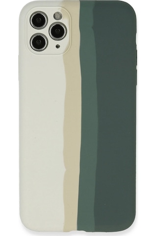 Gld-spt- Newface Apple Uyumlu iPhone 11 Pro Kılıf Ebruli Lansman Silikon - Beyaz-gri