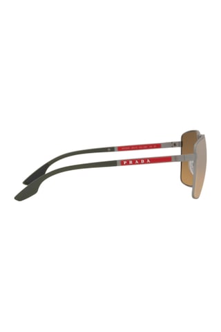 Prada Linea Rossa Güneş Gözlüğü - Polarize Ps 50ws 59 Dg109o Metalik Gri