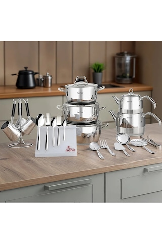 Nehir Essential 80 Parça Paslanmaz Çelik Çeyiz Seti