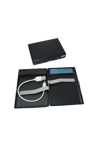 Usb Şarjlı Metal Çakmaklı Kısa Sigara Tabakası