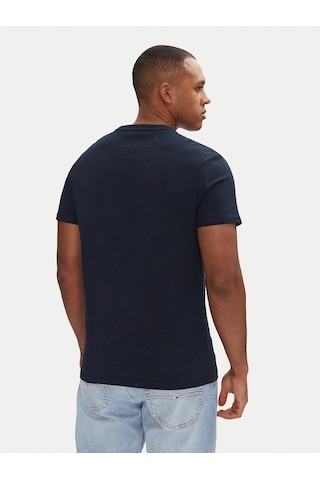 Tommy Hilfiger Tommy Hılfıger Erkek T-shırt Dm0dm20817-c1g Lacivert