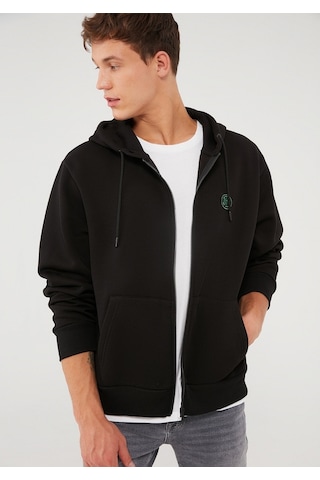 Mavi - Fermuarlı Siyah Sweatshirt 066979-900 Siyah