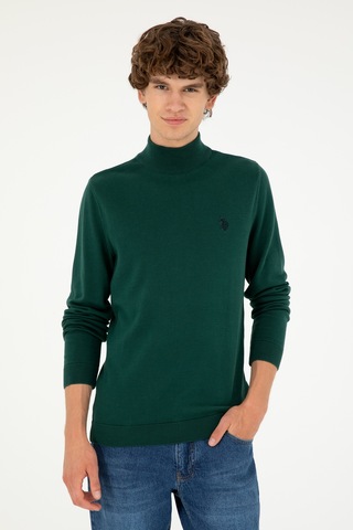 U.s. Polo Assn. Erkek Koyu Yeşil Kazak /triko 50293499-vr079 Koyu Yeşil