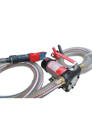 12 Volt Mazot Aktarma Pompası&5 Metre Telli Hortum&sayaçlı Tabanc