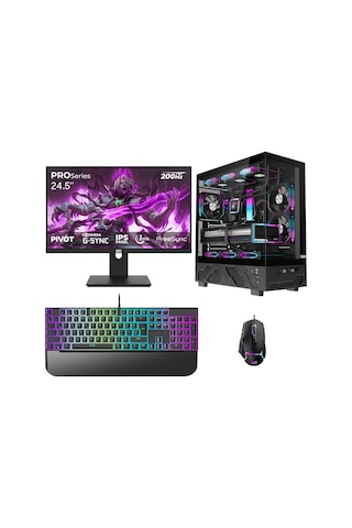 Dragos DRX7983 i5-12400F 16 GB 512 GB NVMe SSD RTX5070 24.5" Free Dos Oem Paket Masaüstü Oyuncu Bilgisayarı