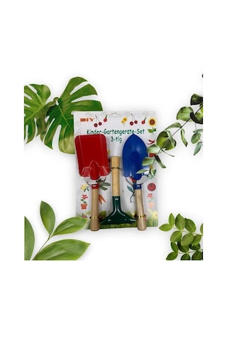 Kürek Tırmık Hobi Seti Kürek Bahçe Seti Metal Başlık 3 Lü Set