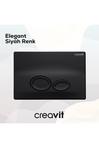 Creavit Drop Mat Siyah Boyalı Kumanda Paneli GP2002.01 Siyah