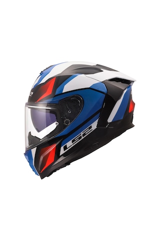 Ls2 Challenger 2 Vıper Beyaz-mavi-kırmızı Kask Beyaz