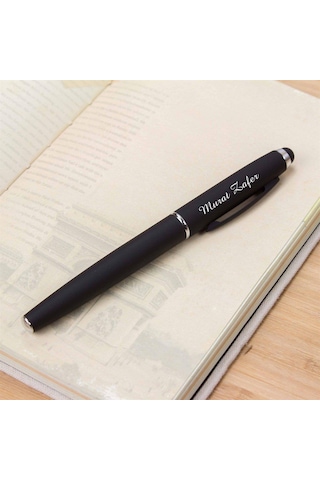 Kişiye Özel Mimar İsimli Siyah Metal Tükenmez Kalem Ve Şık Hediye Kutusu Siyah