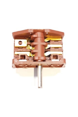 Ankastre Fırın Anahtarı 3-3 Polyemit Çevirmeli Şalter Metal Saplı 1 Adet