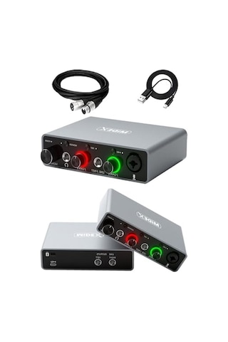 Usb Stüdyo Ses Kartı, 24bit/192khz Yüksek Kalite