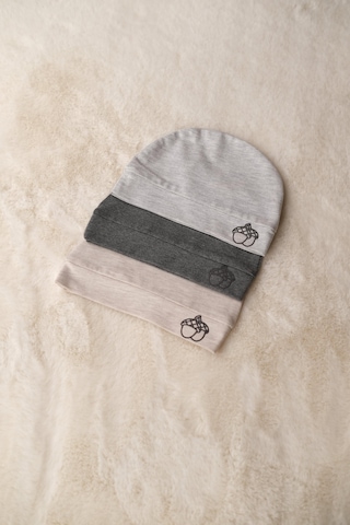 3'lü Bebek Beresi Yenidoğan Pamuklu Penye Çok Renkli