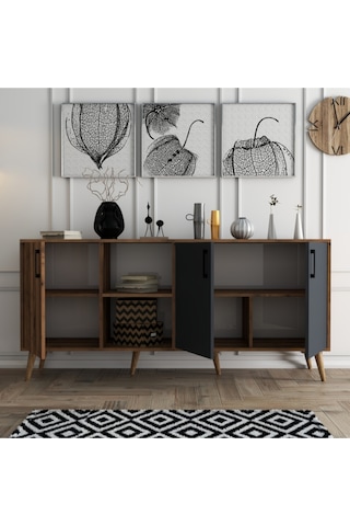 1620 EXXEN AHŞAP AYAKLI MODERN KONSOL