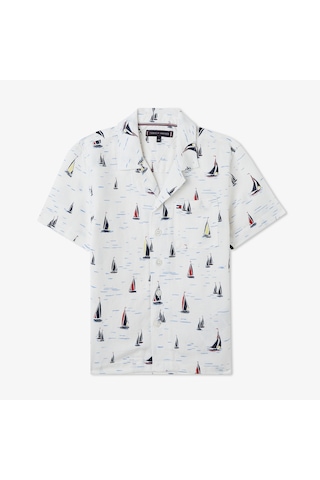 Tommy Hilfiger Çocuk Beyaz Gömlek Kb0kb09549 Beyaz