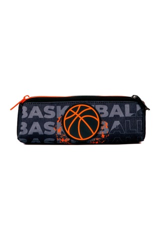 Basketbol Desenli Erkek Çocuk Üç Bölmeli Kalem Çantası