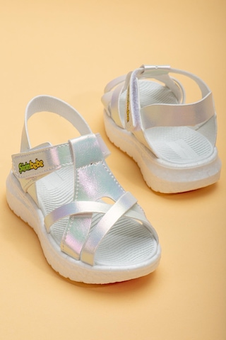 Şirinbebe Şiringenç Yüz Direkli Çapraz Bantlı Ortopedik Sedef Kız Bebek Kız Çocuk Sandalet-3092-sedef Sedef