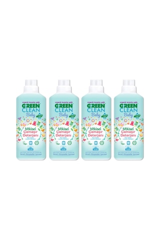 U Green Clean Baby Organik Lavanta Yağlı Bitkisel Çamaşır Deterjanı 4 x 1 L