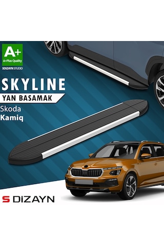 S-dizayn Skoda Kamiq Skyline Aluminyum Yan Basamak 183 Cm 2019 Üzeri A+ Kalite